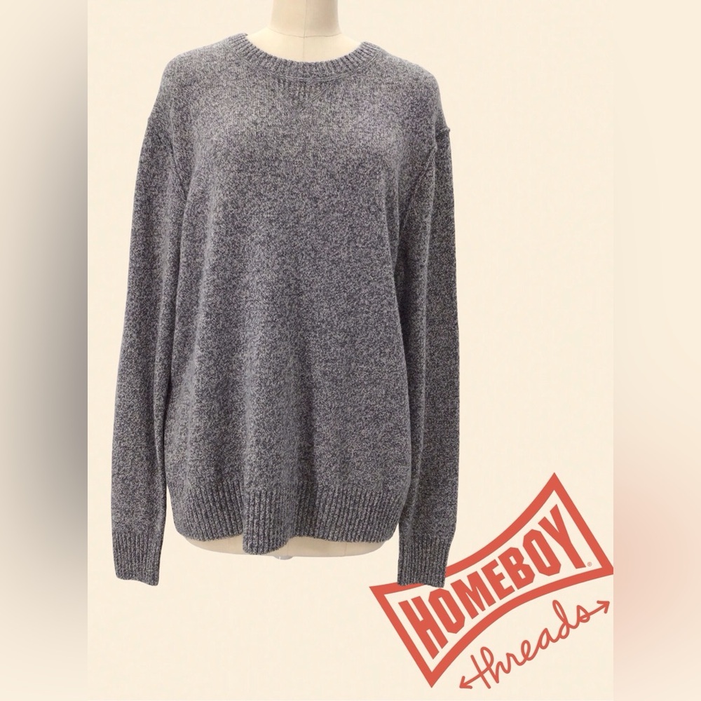 BLACK & BROWN Gray Knit Sweater Size-XL.